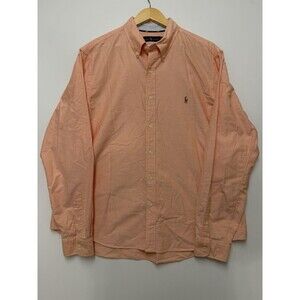 Polo Ralph Lauren Oxford Shirt Mens XXL Button Down Pink Long Sleeve Pony Casual